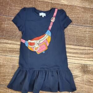 Marc Jacobs Girls Belt Bag Print Cotton Dress sz 5 or 10